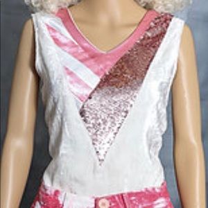 Velvet & Sequin “V” Tank Top